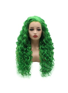 Hair Curly Long 26Inch Green Half Hand Tied Heat Resistant Synthetic Lace Front Wigs - pzsku/ZE35814E939FCAA7A73C1Z/45/_/1696664543/d44dcc77-0810-4dac-b4c5-d7837e243329