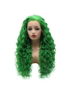 Hair Curly Long 26Inch Green Half Hand Tied Heat Resistant Synthetic Lace Front Wigs - pzsku/ZE35814E939FCAA7A73C1Z/45/_/1696664548/f1ece6f6-4d37-4112-b007-6bb7c5ae20d2