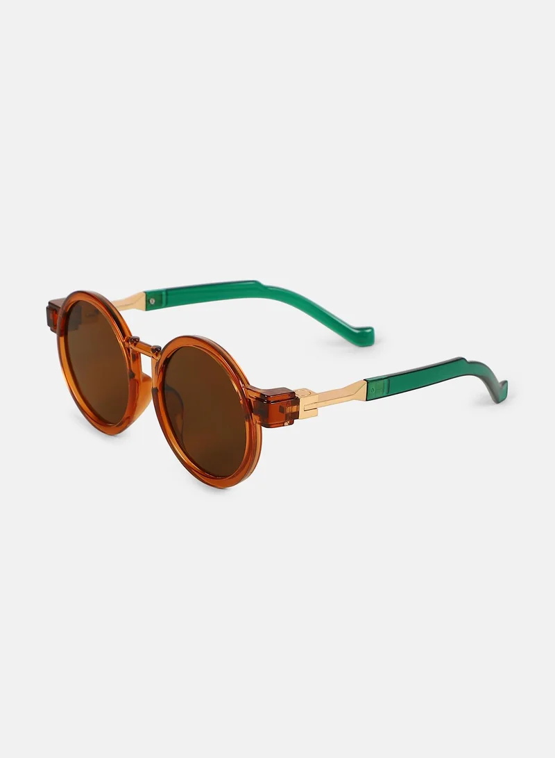 Haute Sauce  Polarized Full Rim Round Sunglasses For Women  | Best Price UAE