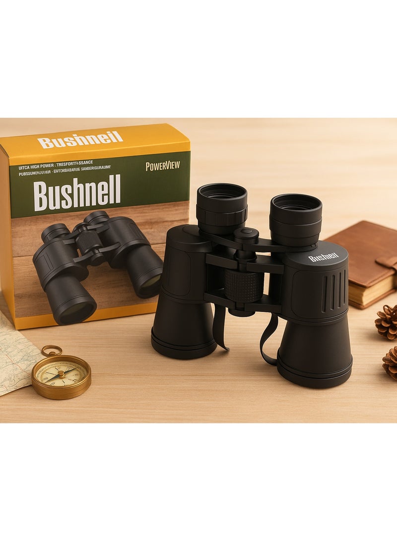 بوشنيل منظار ثنائي ٨×٤٠ - بصريات عالية القدرة مع مجال رؤية واسع، عدسات متعددة الطبقات، درع مطاطي متين، معدات سفر ومراقبة للحياة البرية في الهواء الطلق | حقيبة سفر متضمنة - Image 4