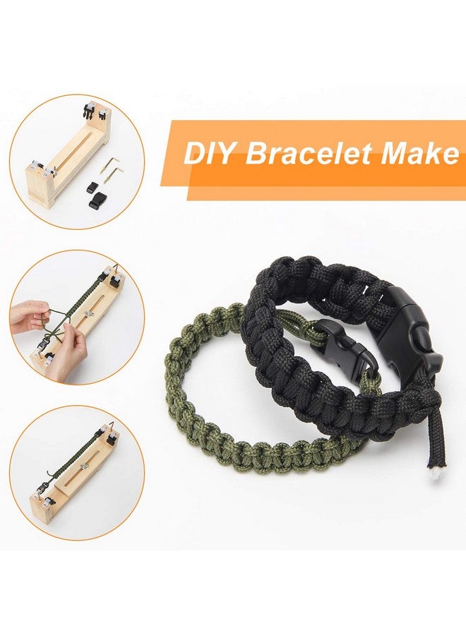 Ahier Paracord Bracelet Jig Adjustable Length Paracord Jig Bracelet Maker Wristband Maker Paracord Braiding Weaving Diy Craft Tool Kit - Image 2