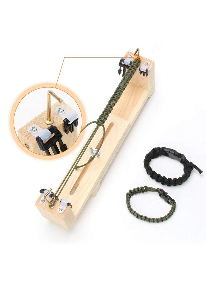 Ahier Paracord Bracelet Jig Adjustable Length Paracord Jig Bracelet Maker Wristband Maker Paracord Braiding Weaving Diy Craft Tool Kit - Image 3