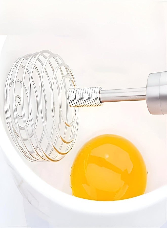 BROOKITCHEN 1PCS Kitchen Balloon Whisk, Stainless Steel Spring Egg Beater Milk Whipper for Blending, Whisking, Beating, or Stirring - Image 2