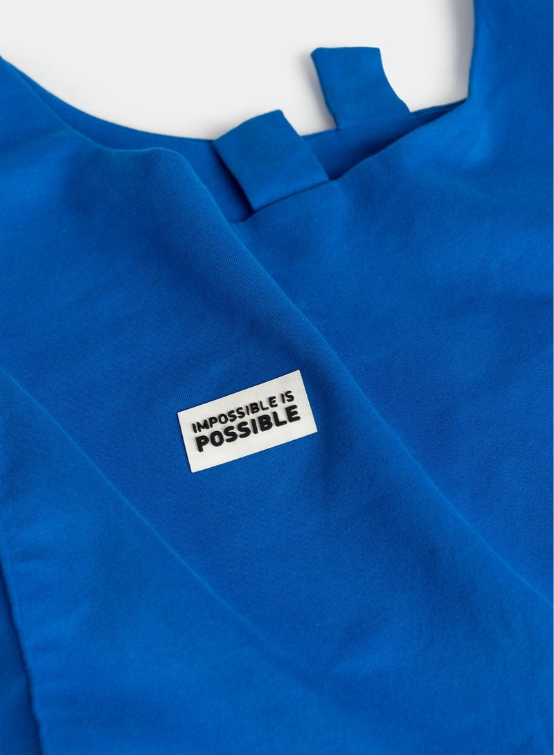 IMPOSSIBLE IS POSSIBLE Weekender Bag - Blue Colour  - Image 3