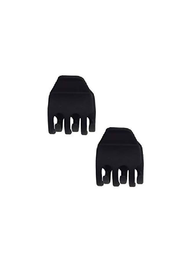 Kitsch Ecofriendly Medium Hair Claw Clips Hair Clips For Women Girls Kids Claw Clips For Thick Hair Hair Clips For Women With Thin Hair Hair Accessories For Women Set Of 2 Pcs (Black)  - Image 3