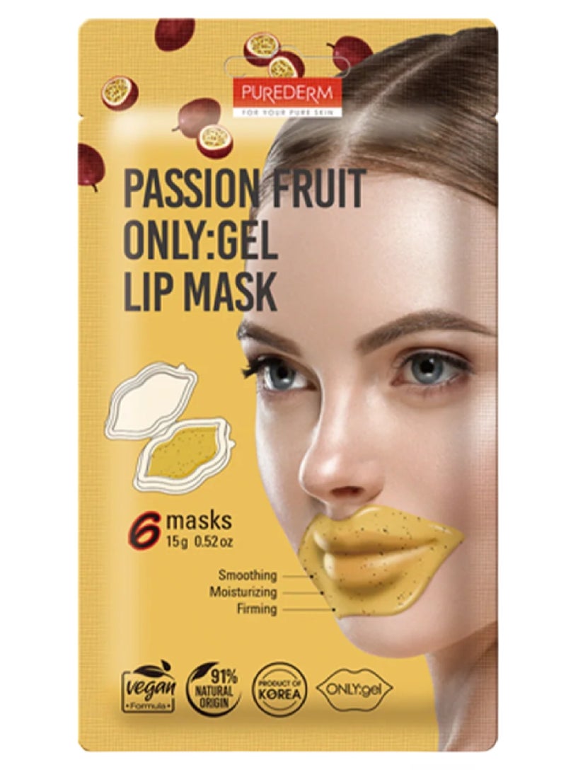 PUREDERM PASSION FRUIT GEL LIP MASK