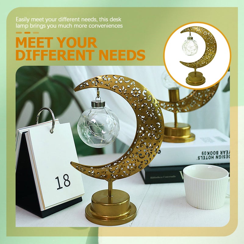 2pcs Table Lamp Hollowed Lamp Bedroom Desk Lamp Decorative Atmosphere Lamp - Image 4