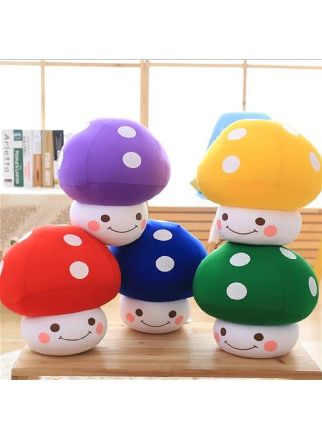 Direct Cute Colorful Foam Mushroom Pillow Plush Doll Performance Props Children's Holiday Gifts-Color:Orange Mushroom-Height:35cm*25cm - Image 3