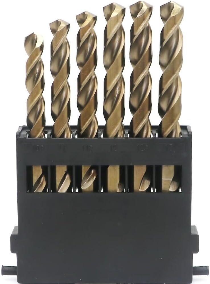 LingGan Metric Cobalt Drill Bits Set 1-13mm 25PCS, M35 high Speed Steel, high Hardness Straight Shank Drill, Mechanical or Hand Drill for Drilling, Suitable for Stainless Steel, Iron, Copper and Aluminum. - Image 3