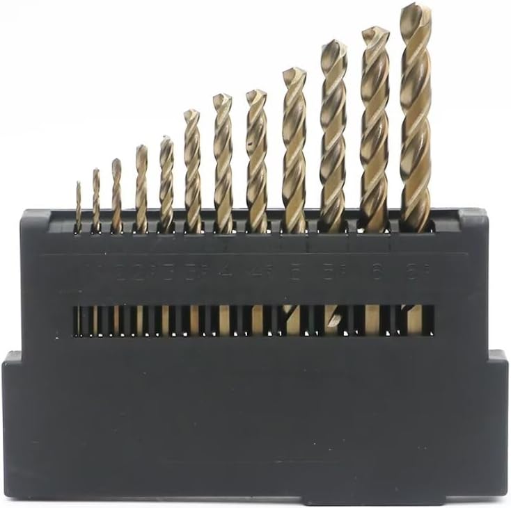 LingGan Metric Cobalt Drill Bits Set 1-13mm 25PCS, M35 high Speed Steel, high Hardness Straight Shank Drill, Mechanical or Hand Drill for Drilling, Suitable for Stainless Steel, Iron, Copper and Aluminum. - Image 1