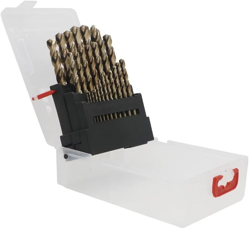 LingGan Metric Cobalt Drill Bits Set 1-13mm 25PCS, M35 high Speed Steel, high Hardness Straight Shank Drill, Mechanical or Hand Drill for Drilling, Suitable for Stainless Steel, Iron, Copper and Aluminum. - Image 5