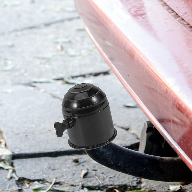 Vosarea 2 Pcs Trailer Ball Covers with Lock, Waterproof Towball Protect Caps for Rv and Truck Hitch Accessories, Dustproof Trailer Parts for Outdoor Towing Use - Image 5