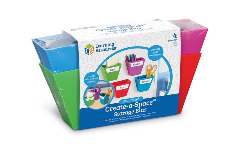 Learning Resources Magnetic Create-a-Space Storage Boxes (Set of 4) - Image 4
