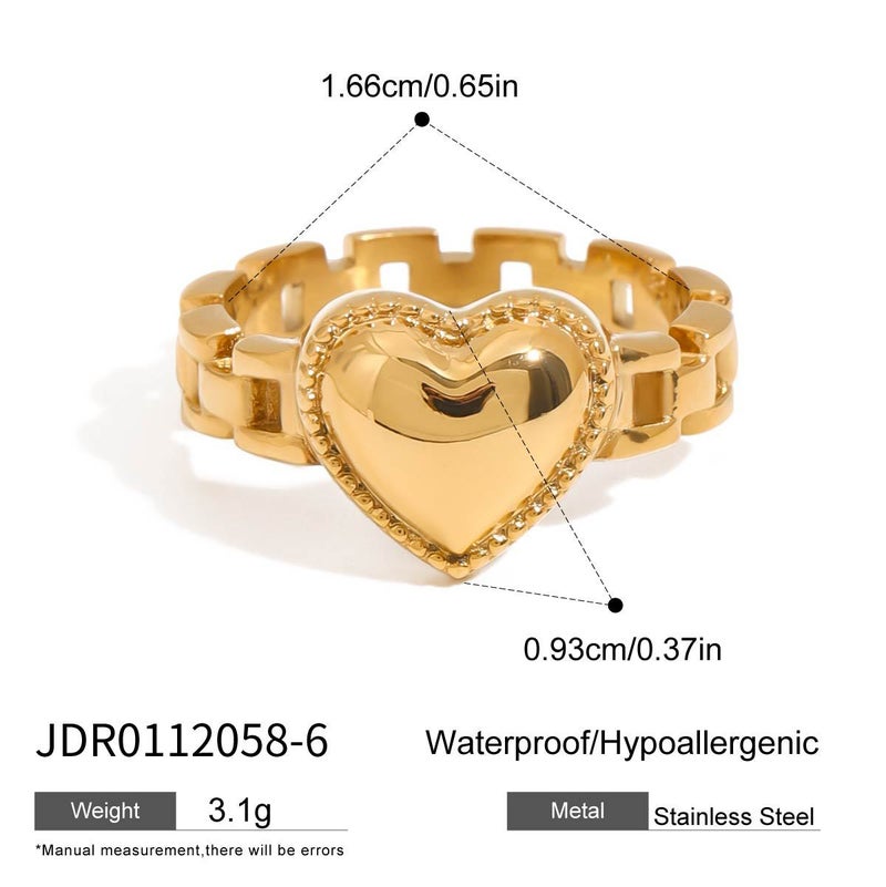Jieding Watch Band Ring Titanium Steel Does Not Fade Female Niche Design Ring Stainless Steel Jewelry Rings - Image 1