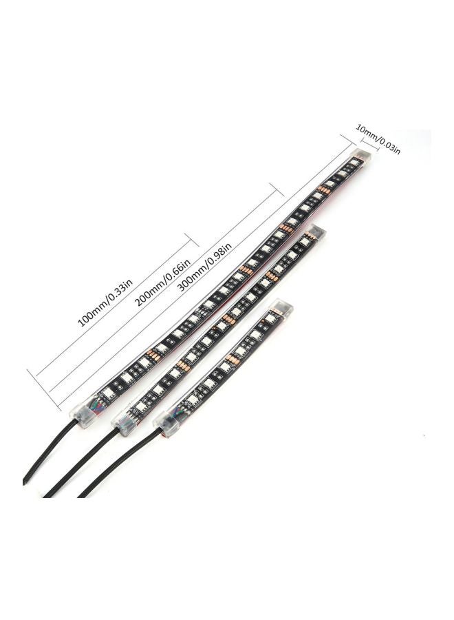 إسكدنيا 8- قطع من شريط إضاءة LED للدراجة النارية - Image 2