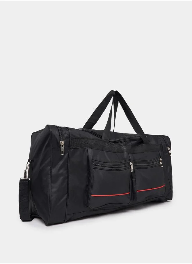 Styli Contrast Detail Sports Bag with Double Handle