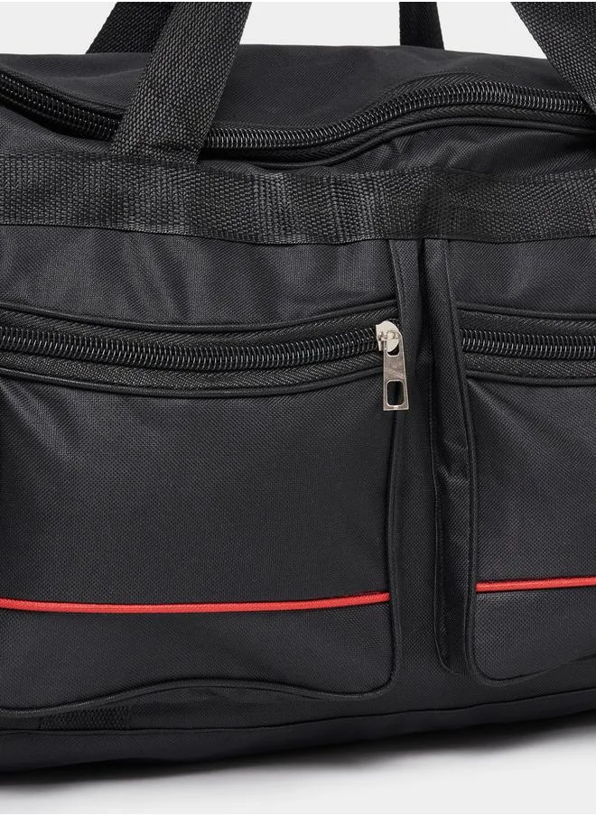 Styli Contrast Detail Sports Bag with Double Handle