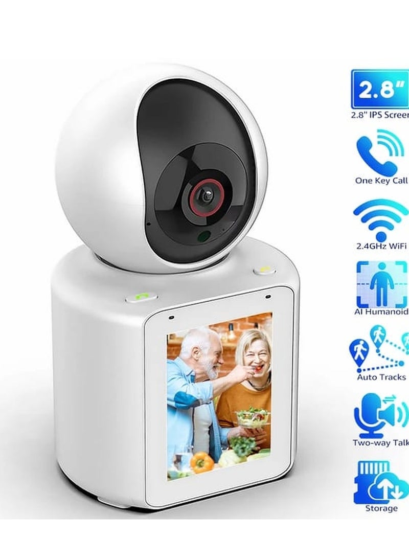 Full HD WIFI Video Calling PT Camera With One-Click Call Anthropomorphic Detection And Infrared Night Vision By Mobile APP - Image 1