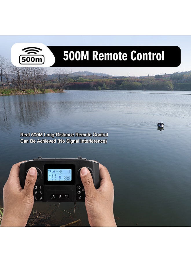 Generic RC Fishing Lure Boat 500m Remote Control Fishing Bait Boat GPS Auto Return Waterproof Nesting Boat with Double Motors  - Image 4