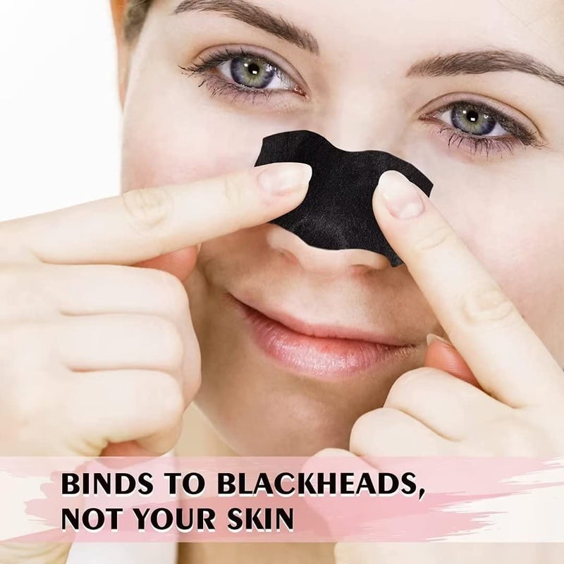 AUSLKA Blackhead Pore Strips,(70 Counts) Blackhead Remover-Deep Cleansing Charcoal Strips - Black Head Nose Strips -Black Head Remover - Image 4