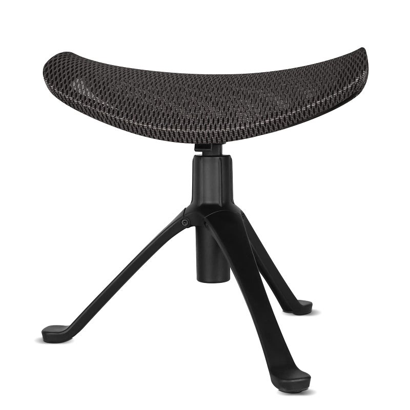 Lilithye Footrest for Desk Adjustable Height 2in1 Function Rotatable Ergonomic Under Desk Footrest Ottoman Stool Rolling Leg Rest for Home Office Gray