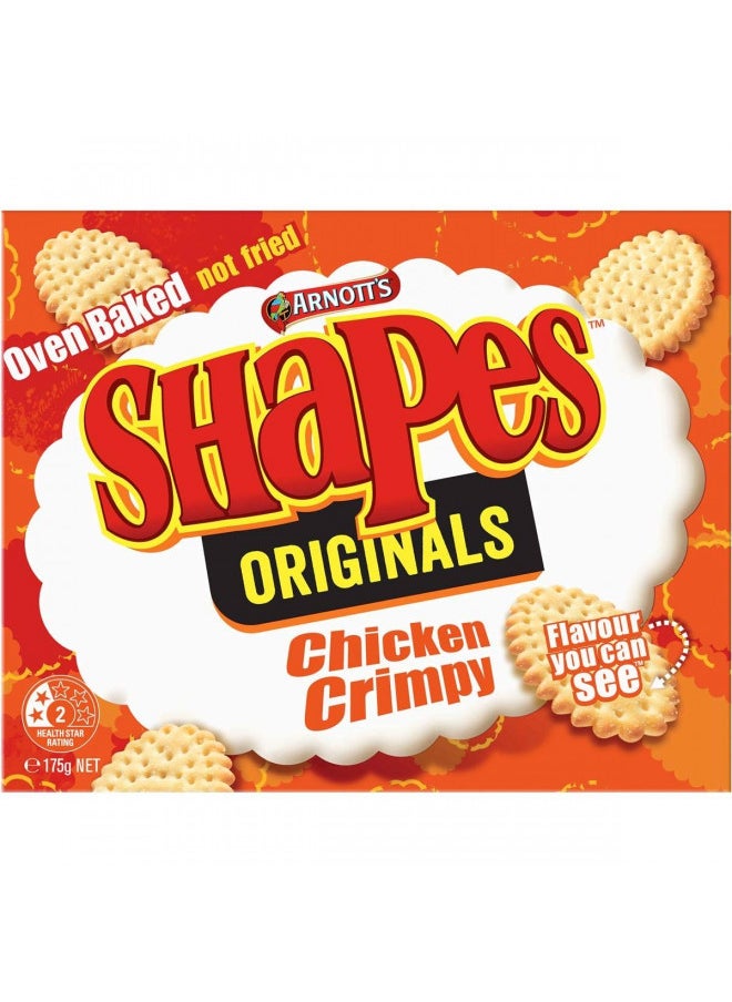 ARNOTT'S Australian Arnott's Shapes Crackers Crimpy Chicken 175g 