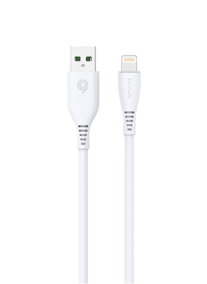 Totulife FLEX Series Cable Lightning 3.0A 1M - White  - Image 5