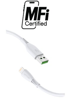Totulife FLEX Series Cable Lightning 3.0A 1M - White  - Image 1