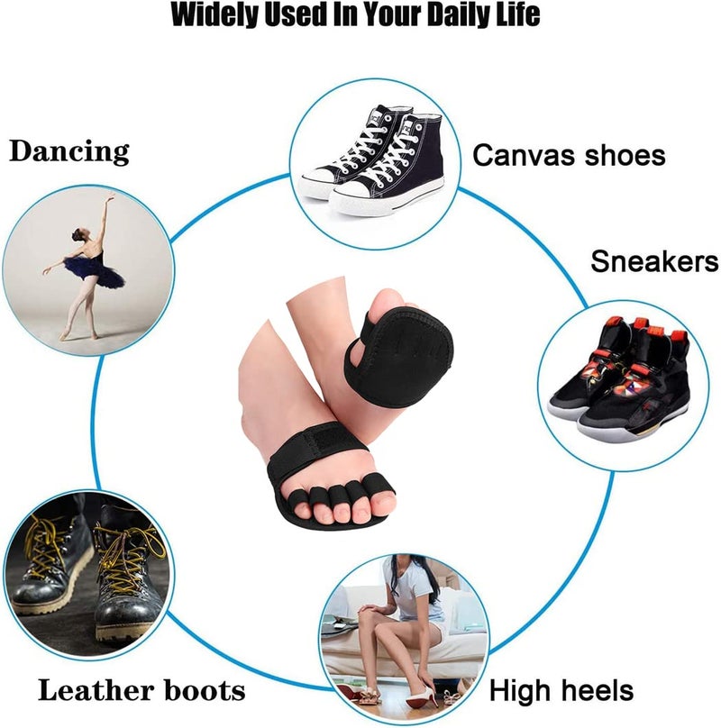Toe Straightener Splint, Hammer Toe Cushions Pads Toe Alignment Loops, Metatarsal Pads Bunion Guard Separators, Toe Support Brace Wraps for Crooked, Hammer, Claw Toes, Hallux Valgus Blister Callus (S) - Image 5