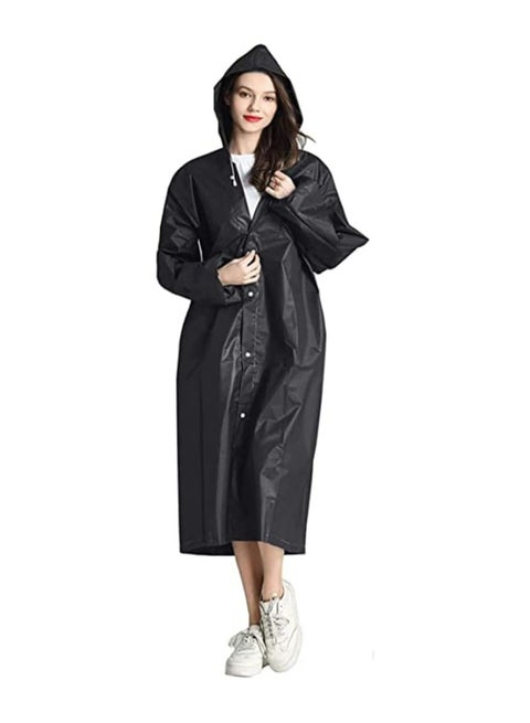 جاكيت واق من المطر للجنسين مصنوع من مادة ايفا ومزود بغطاء للرأس  جاكيت واقي من الرياح بتصميم خفيف الوزن للاستخدام الخارجي