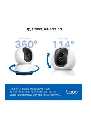 Tapo C220 4MP/2K Pan/Tilt AI CCTV WIFI، كاميرا IP لاسلكية مع كشف ذكي بالذكاء الاصطناعي، إخطارات، الحيوانات الأليفة، الأشخاص، المركبات واكتشاف بكاء الأطفال - view 4