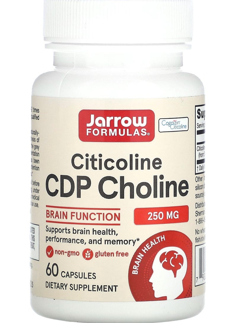 jarrow formulas سيتيلكولين، 250 ملغ، 60 كبسولة