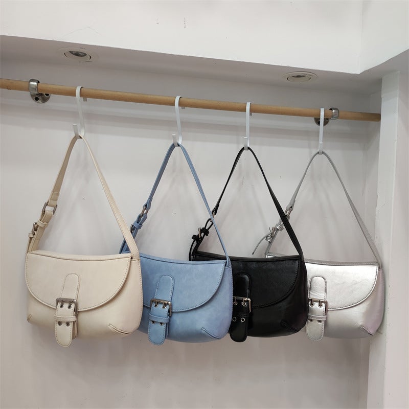 New Ins Bagel Bag Shoulder Underarm Women'S Bag Texture Casual Western Style Small And Good-Looking Exquisite High-End Bag - Image 2