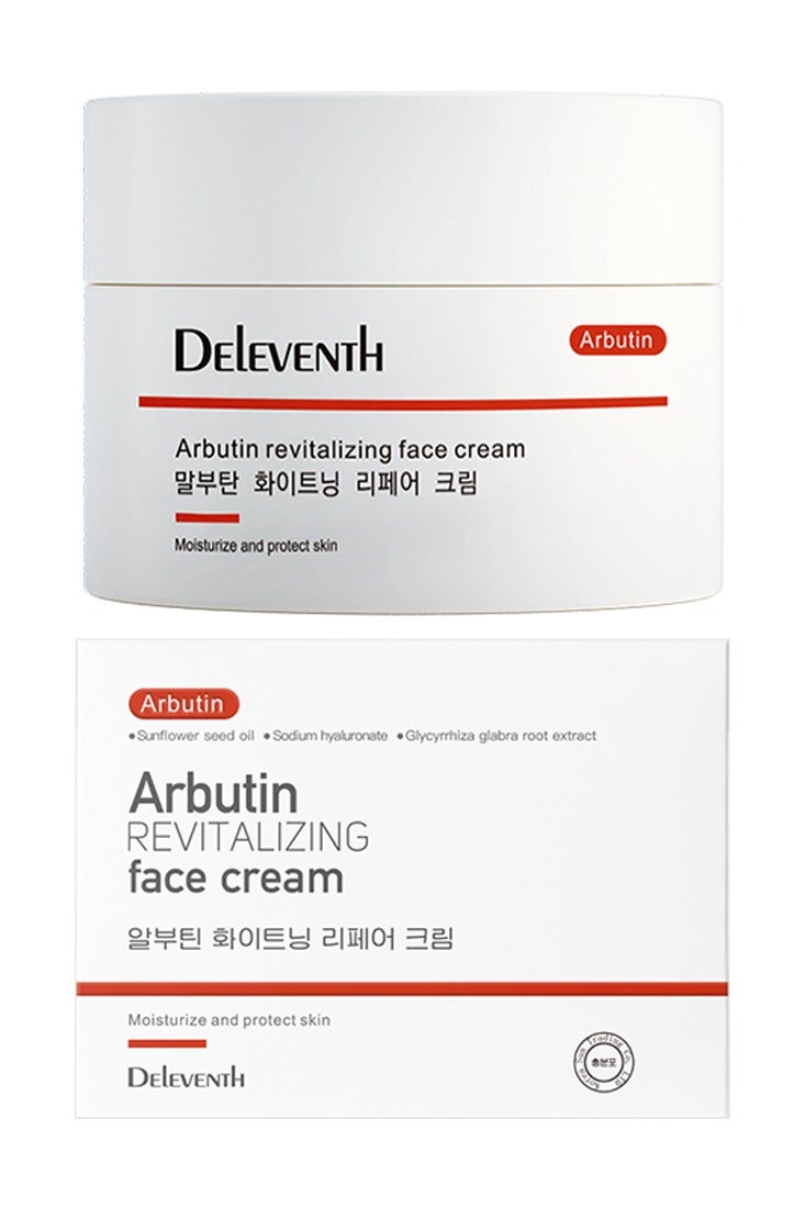 DEleventh Korean Brand α-Arbutin Revitalizing Face Cream 30g / with Vitamin C and Sodium Hyaluronate for a Brighter, Even-Toned Complexion and Deep Hydration - Image 1