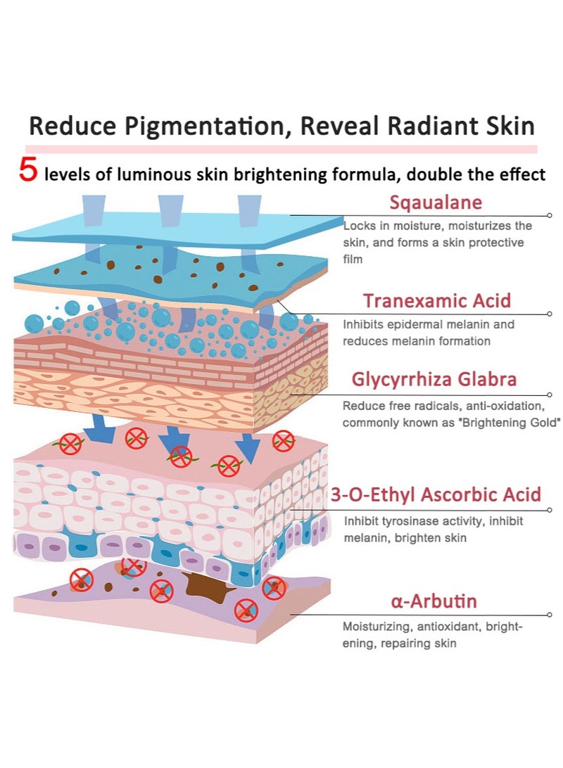 DEleventh Korean Brand α-Arbutin Revitalizing Face Cream 30g / with Vitamin C and Sodium Hyaluronate for a Brighter, Even-Toned Complexion and Deep Hydration - Image 4