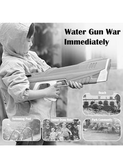 ZCM-HAPPY Automatic Water Absorbing Electric Bursting Water Gun Toy for Kids and Adults Rechargeable Large Capacity Water Blaster Perfect for Beach Water Fights Pool Parties and Outdoor Summer Fun  - Image 3