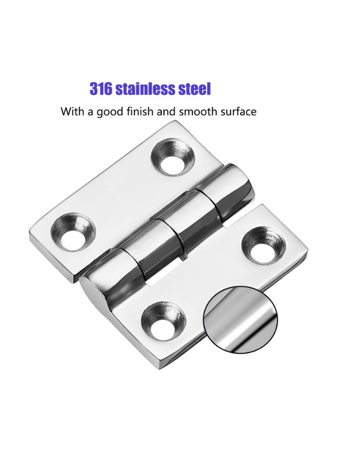 Stainless Steel Boat Hinges Marine Grade Hinges, 1.5 inch x 1.5 inches (38mm X 38 mm), No Noise, Heavy Duty 316 Stainless Steel with Screws (4 PCS) - Image 3