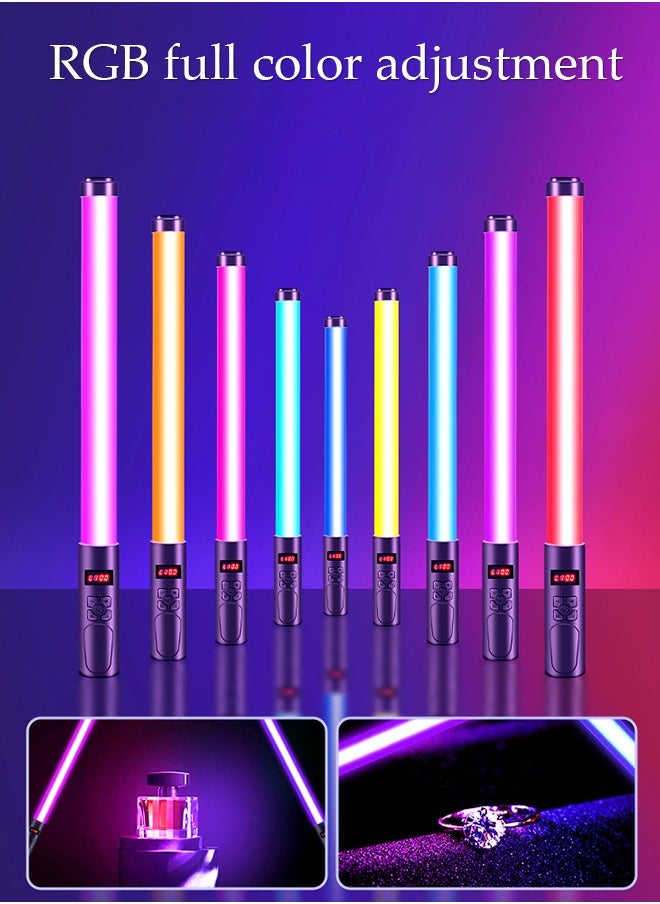 DUNISO Handheld RGB Tube Light with 2m Tripod LED Video Light Wand 3200K-5500K Dimmable 9 Colorful Lighting Effects for Vlog Live Streaming Product Portrait Photography  - Image 2