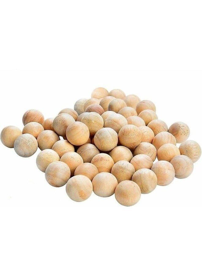 كرات النفتالين الخشبية (40 قطعة) - Image 2