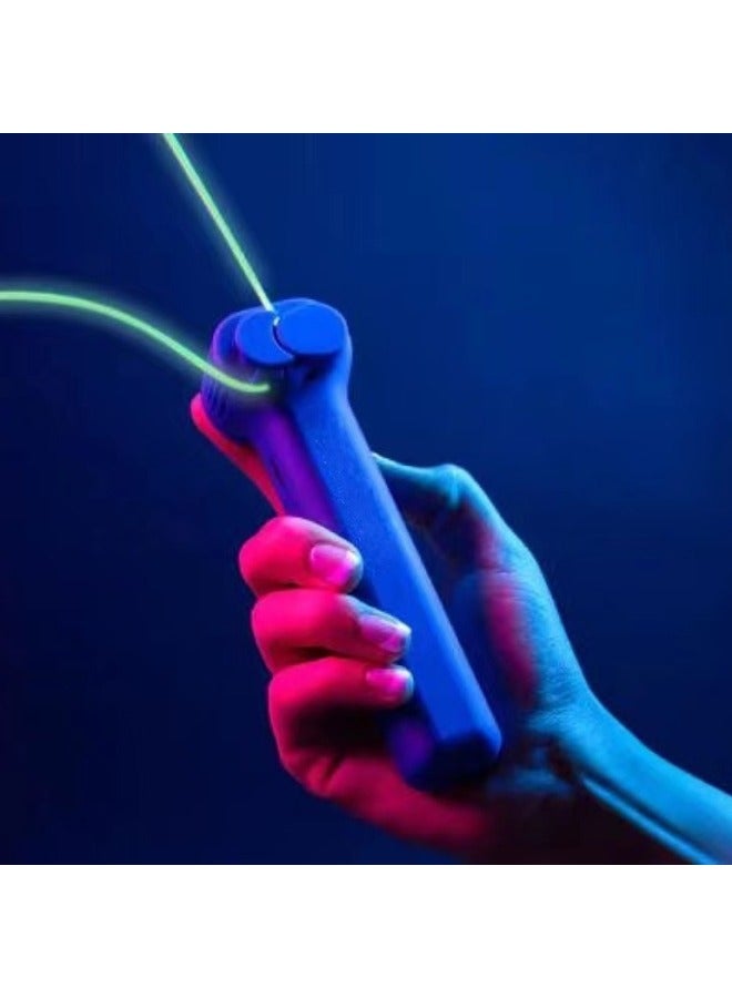 ZipString Rope Thruster Handheld Sports Fun Electric Toy Luminous Sticky Tok-Specifications:Currency Yellow Rope  - Image 2