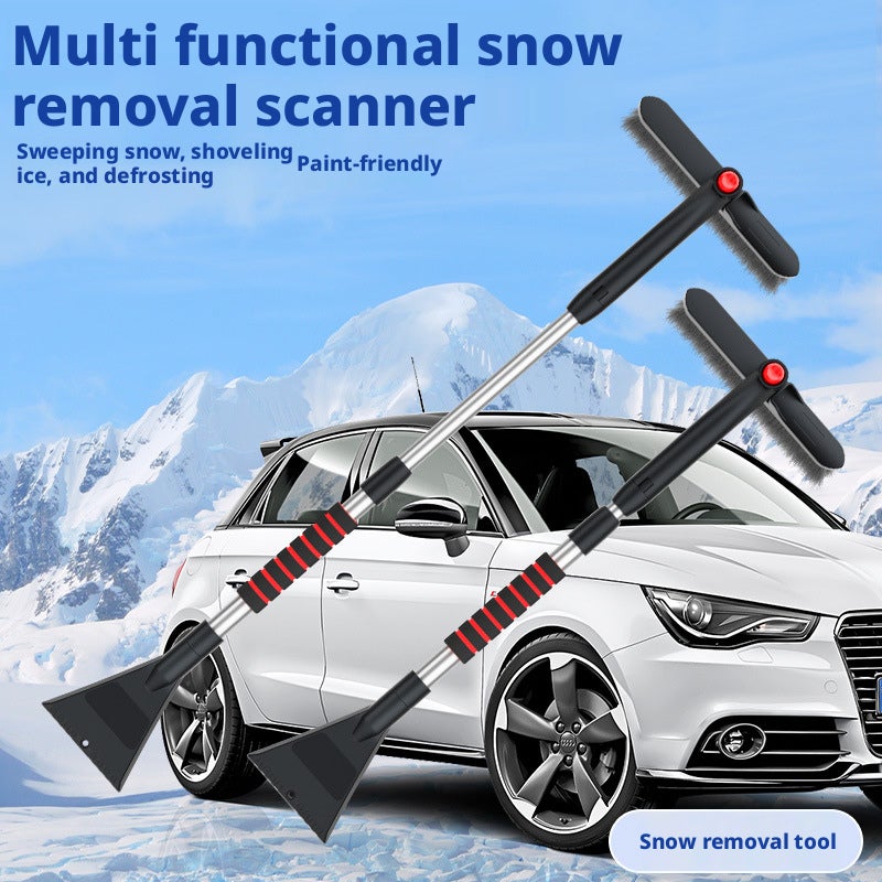 Car Ice Scraper & Snow Brush - 3-in-1 Windshield Snow Removal Tool - Image 4