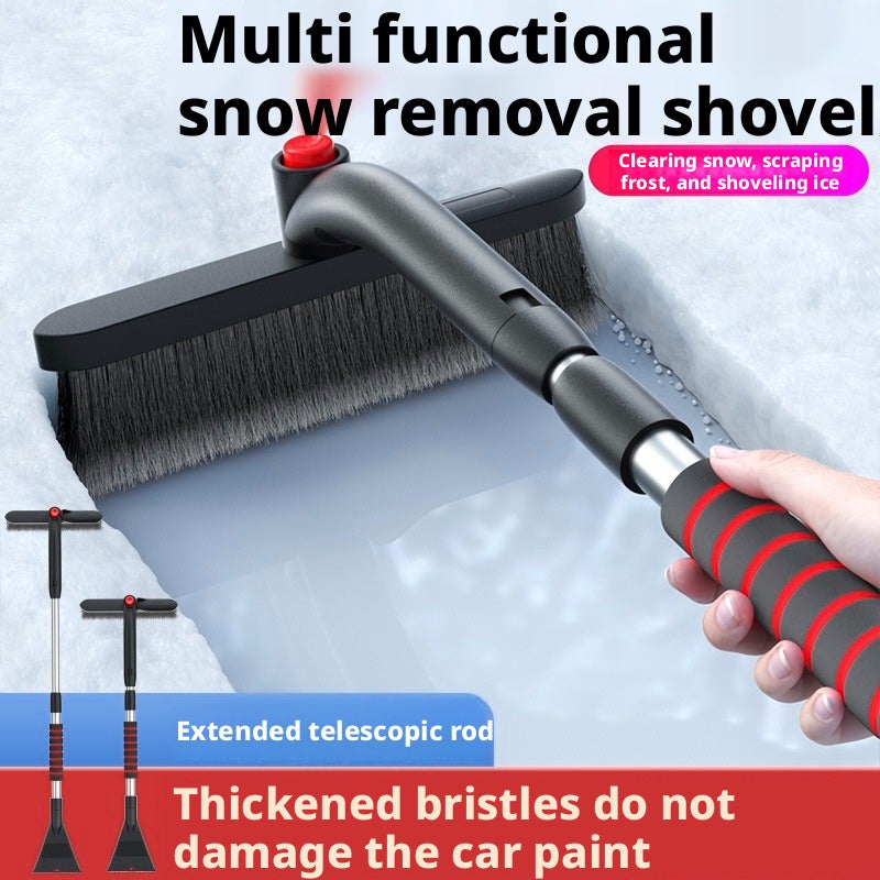 Car Ice Scraper & Snow Brush - 3-in-1 Windshield Snow Removal Tool - Image 2