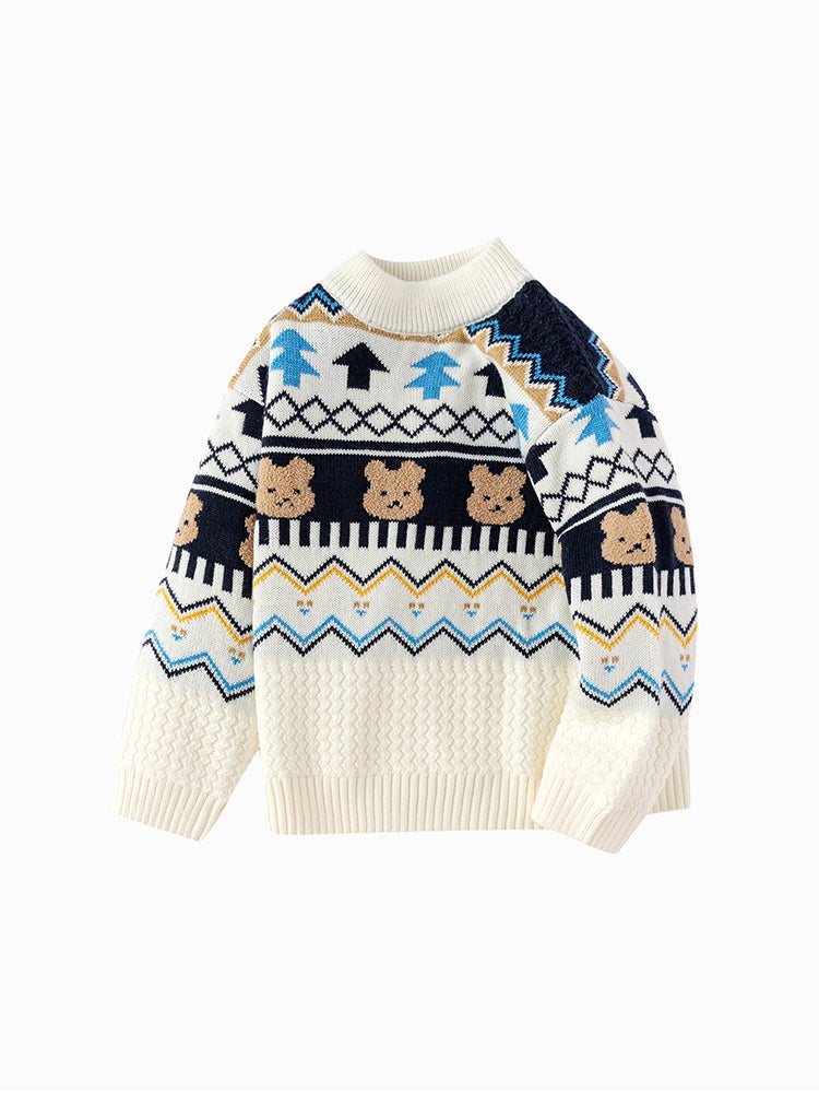 بالابالا بلوفر صوف بطبعات للأولاد - Image 4