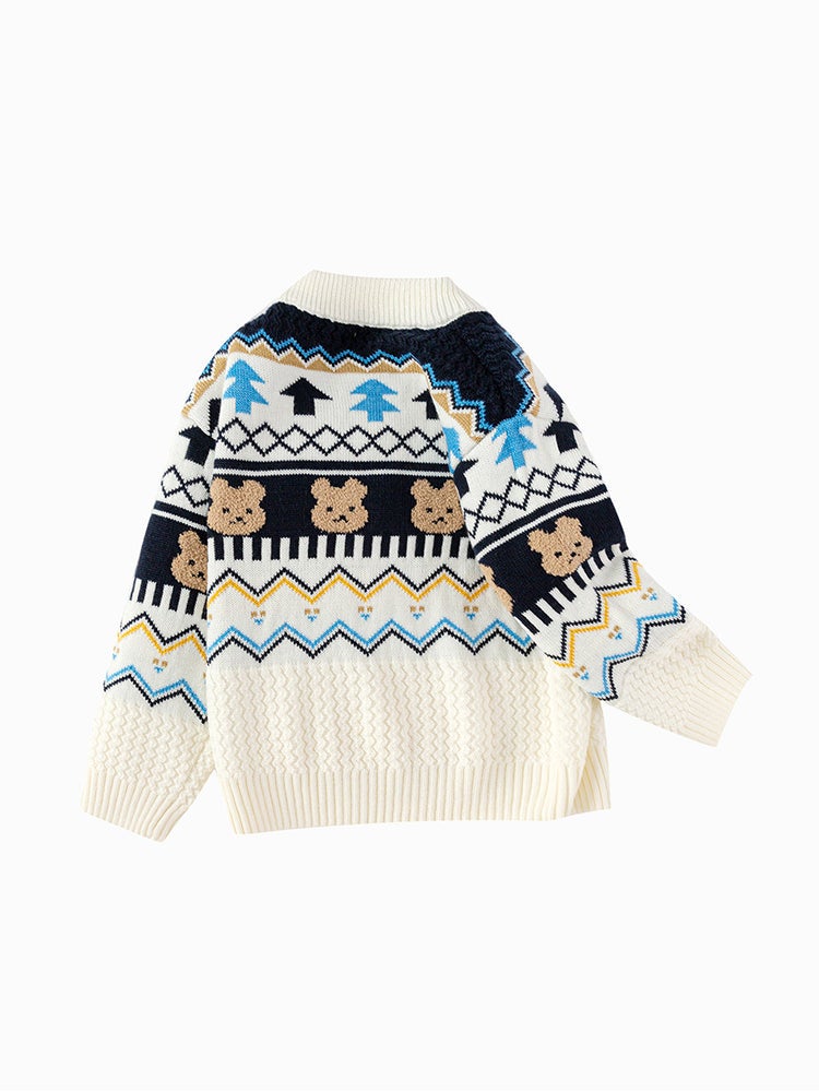 بالابالا بلوفر صوف بطبعات للأولاد - Image 5