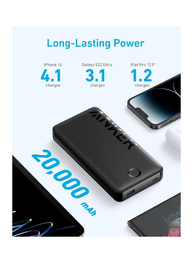 Anker 325 PowerCore 20K. 20000mAh Power Bank II A1286H11 Black - Image 2