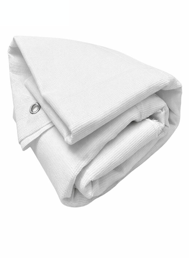 VG TARP شبكة تظليل بيضاء من VG TARP، حماية من الأشعة فوق البنفسجية بنسبة 90% (10 أقدام × 16 قدمًا) | شبكة تظليل متينة وجيدة التهوية مع حلقات معدنية في كل زاوية | للحديقة، والدفيئة، والشرفة، والتراس، والنباتات، وتغطية المساحات الخارجية - Image 1