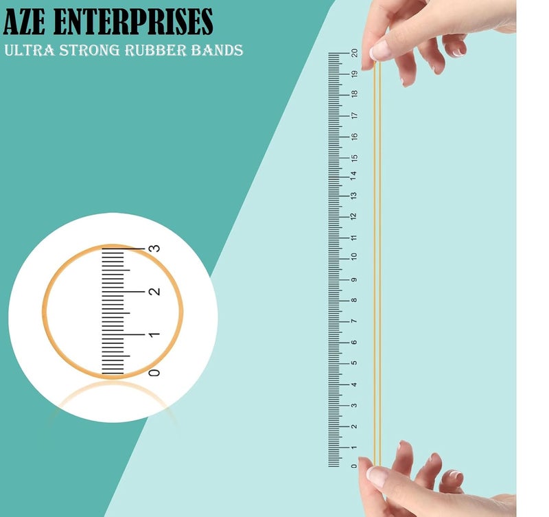 AZE Enterprises (50gm) Rubber Band Rubber Bands For Packing Rubber Band Ball Bands Packing Bands Heavy Duty Rubber Bands Currency Bands Multicolor (50gm) - Image 3