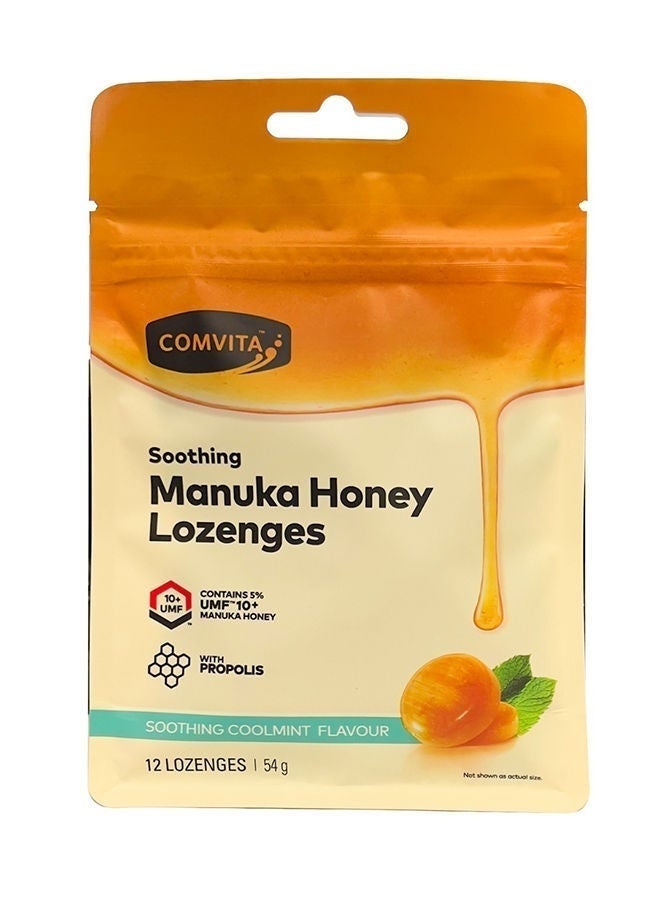 Comvita Winter Wellness Food Supplement, Cool Mint, 12 Lozenges