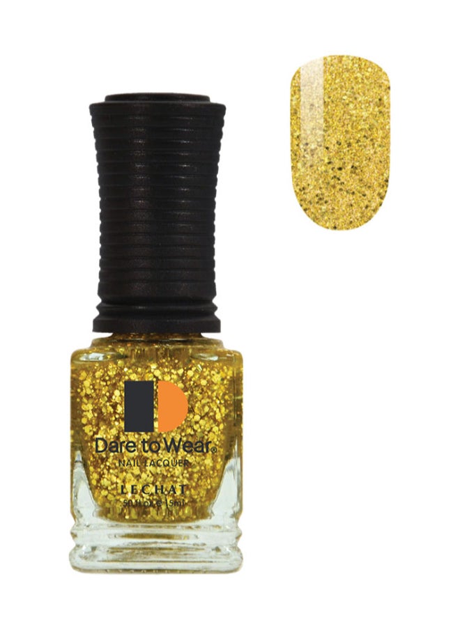 Lechat Nail Polish Super Shine Long Wear Lacquer Quick Drying Nail Color Resists Chips Fading Lasts Up To 3 Weeks Precise Application In One Stroke Nail Paint  Golden Bliss Dw135