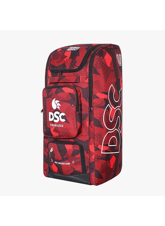 DSC DSC Rebel Revolt Duffle Cricket Kit Bag, Colour - Red/Black  - Image 5